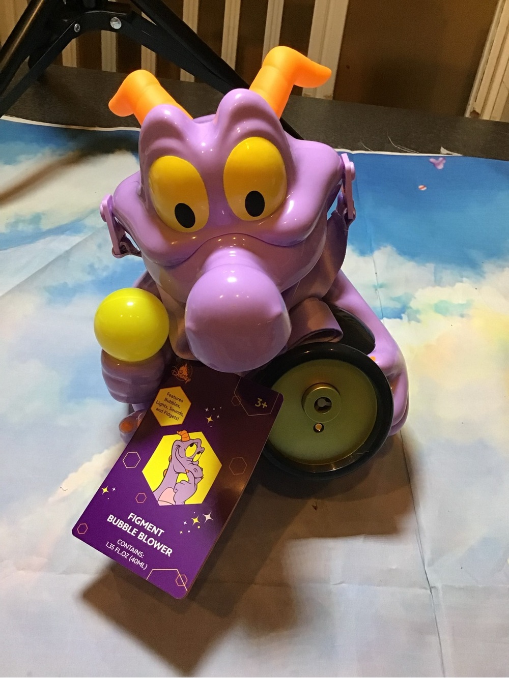 Disney parks 2026 figment bubble blower lights. Sounds w/strap-New